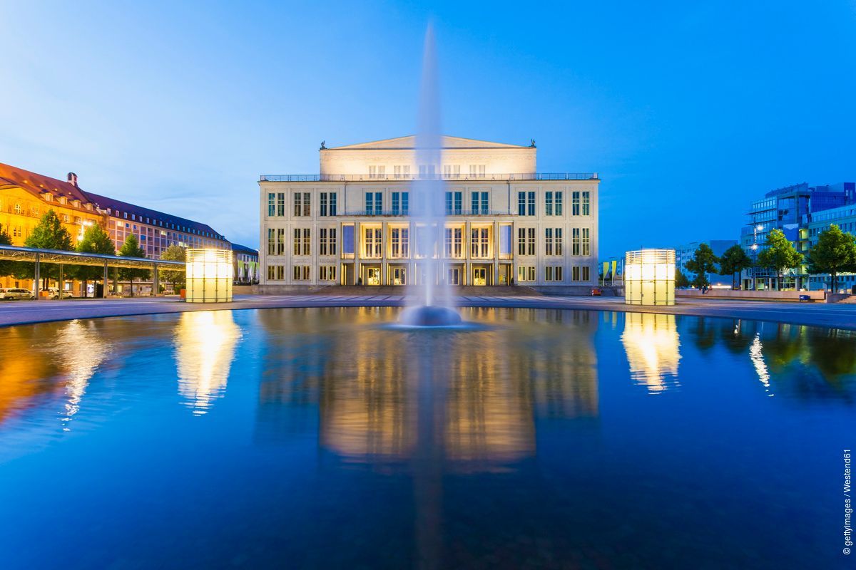 Budova opery v Lipsku