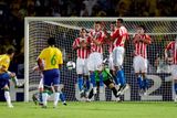 Před příletem Brazílie naladila formu v Utkání s Paraguayí.
