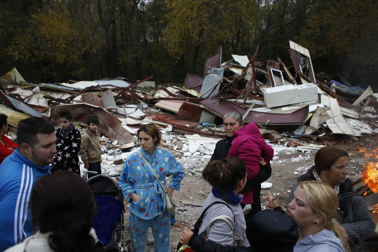 Foto: Ve Španělsku po 50 letech existence zbourali romskou osadu