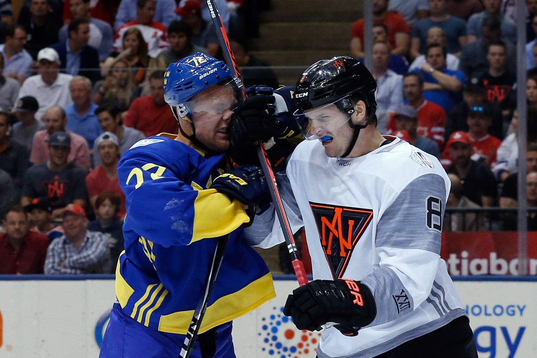 Světový pohár v hokeji: Švédsko - Severní Amerika: Patric Hornqvist, Jacob Trouba