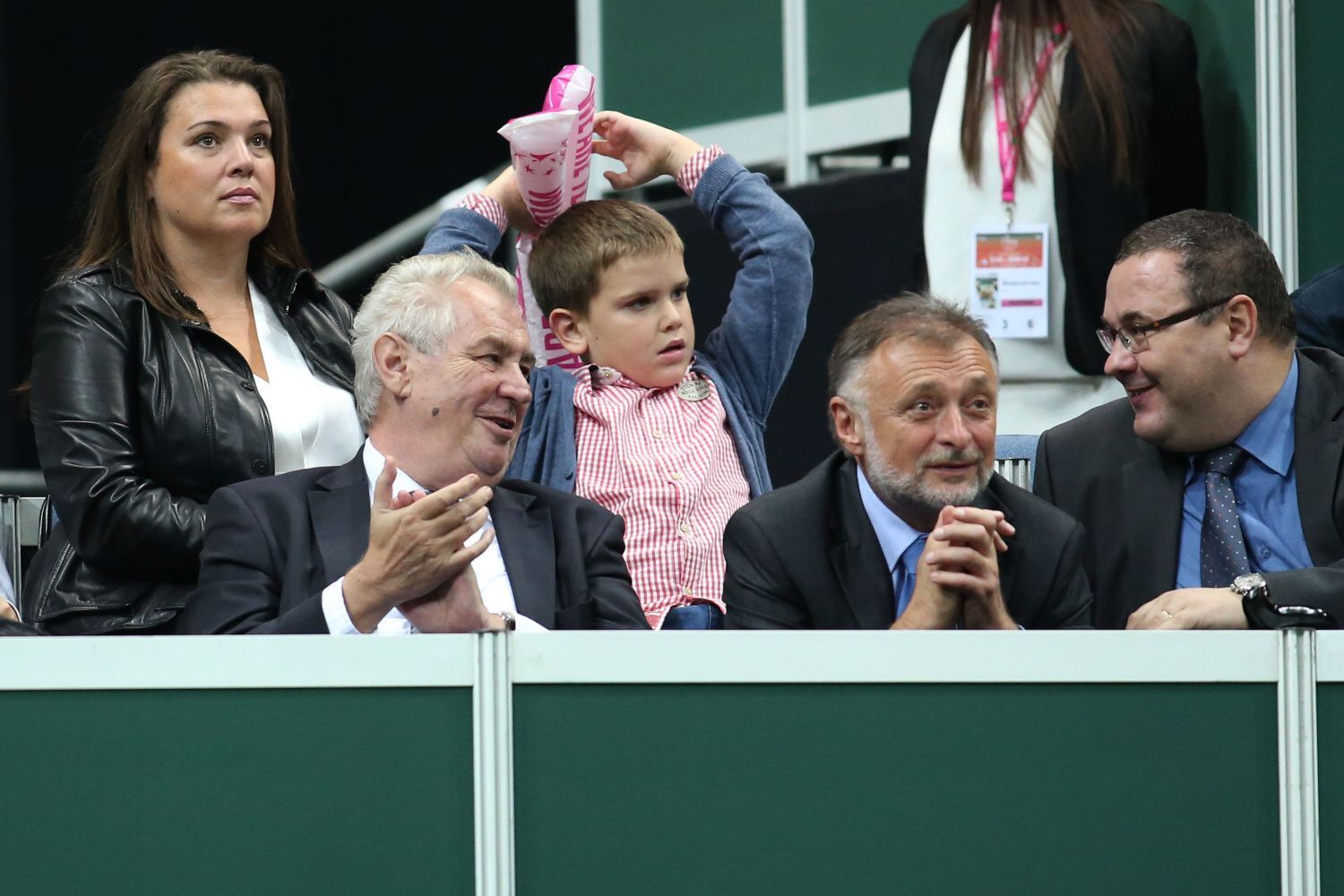 Finále Fed Cupu 2014: Miloš Zeman