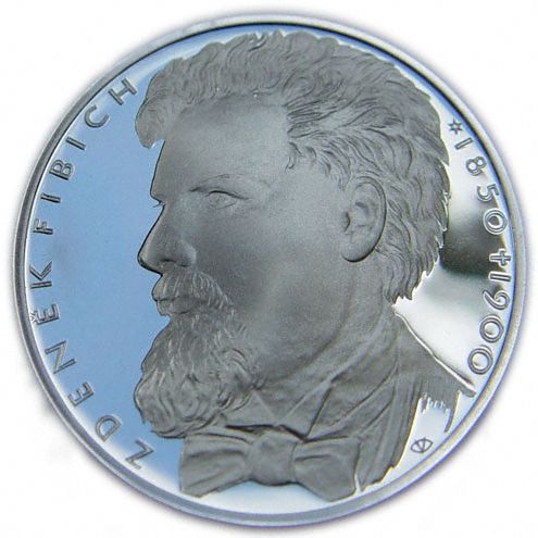 Pamětní stříbrná mince - Zdeněk Fibich