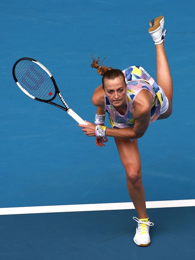 Petra Kvitová ve druhém kole Australian Open.