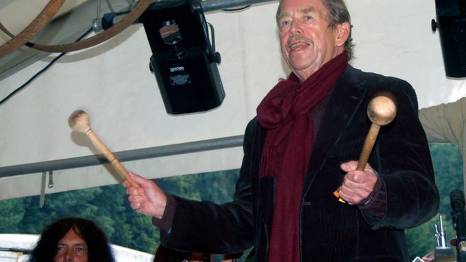 Václav Havel na trutnovském festivalu v roce 2009.