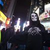 Revelers celebrate Halloween in Times Square in the Manhattan borough of New York