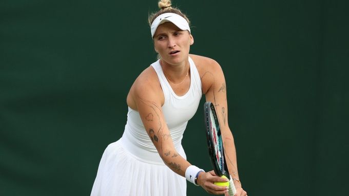 Markéta Vondroušová na Wimbledonu.