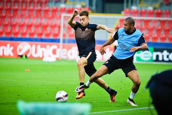 FC Viktoria Plzeň vs. AS Řím, tisková konference, trénink