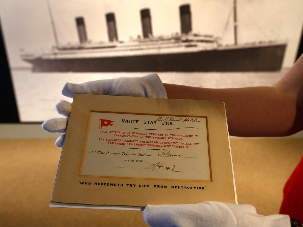 Předměty z Titanicu - výstava v muzeu v Liverpoolu