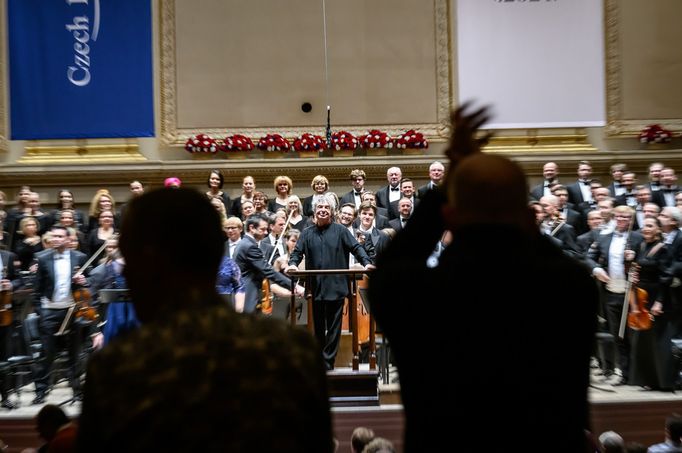 Snímek z třetího vystoupení České filharmonie v Carnegie Hall.