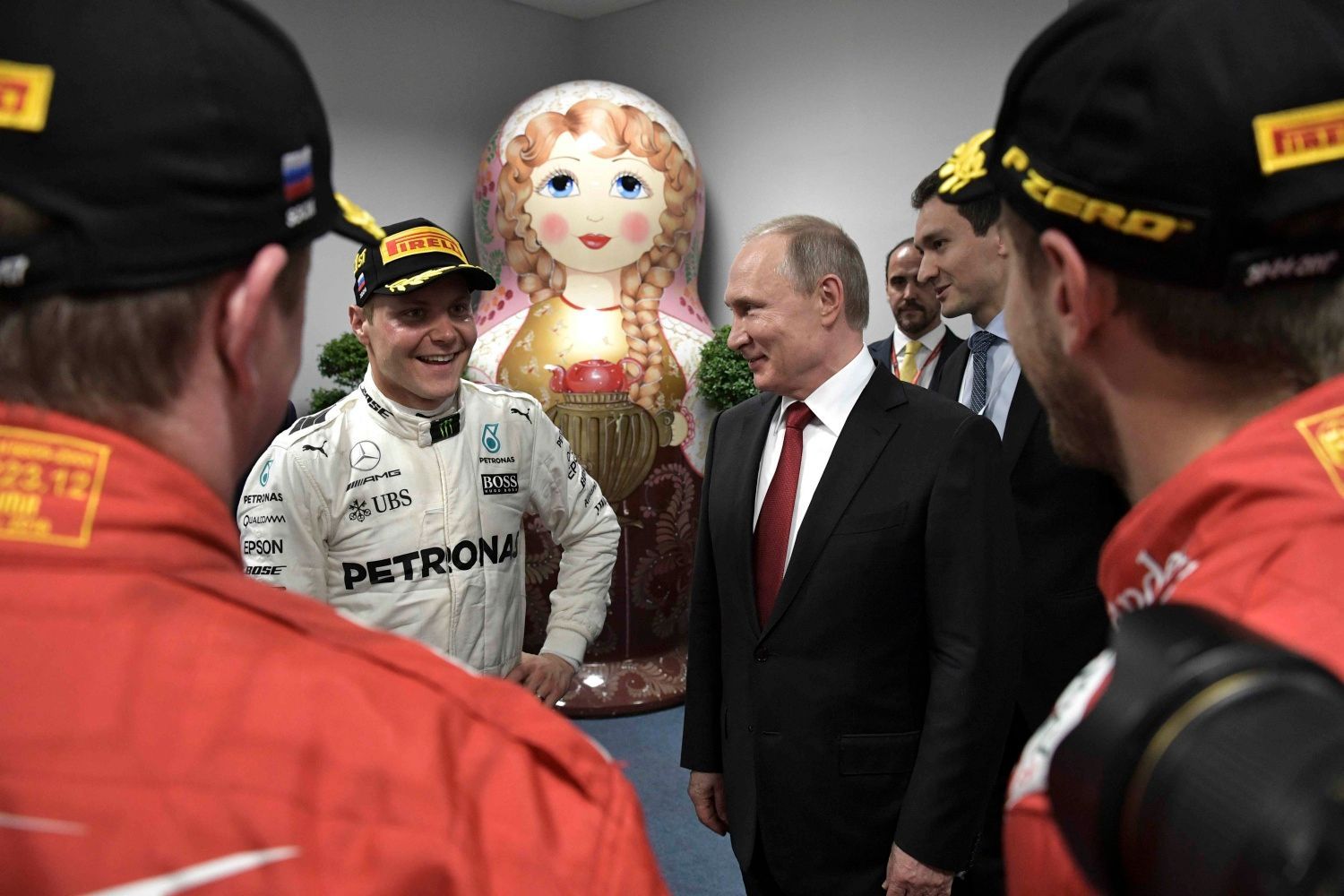 F1, VC Ruska 2017: Valtteri Bottas a Vladimir Putin