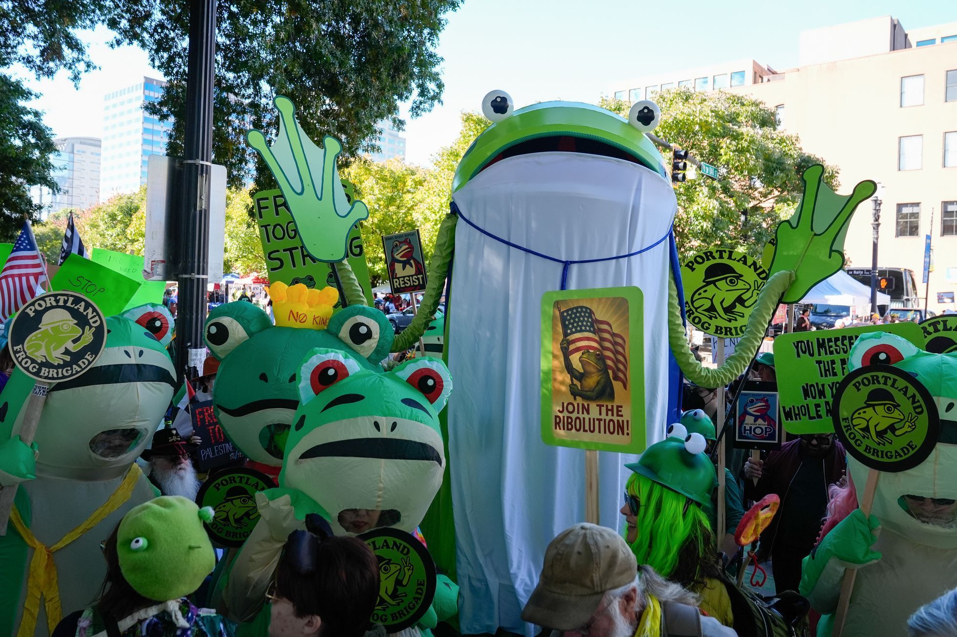 USA, Spojené státy, protest, demonstrace, Donald Trump, No Kings