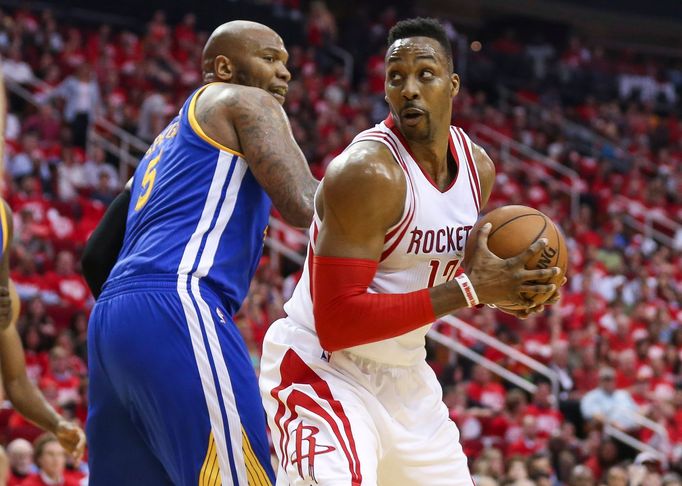 NBA: Playoffs-Golden State Warriors at Houston Rockets, Dwight Howard