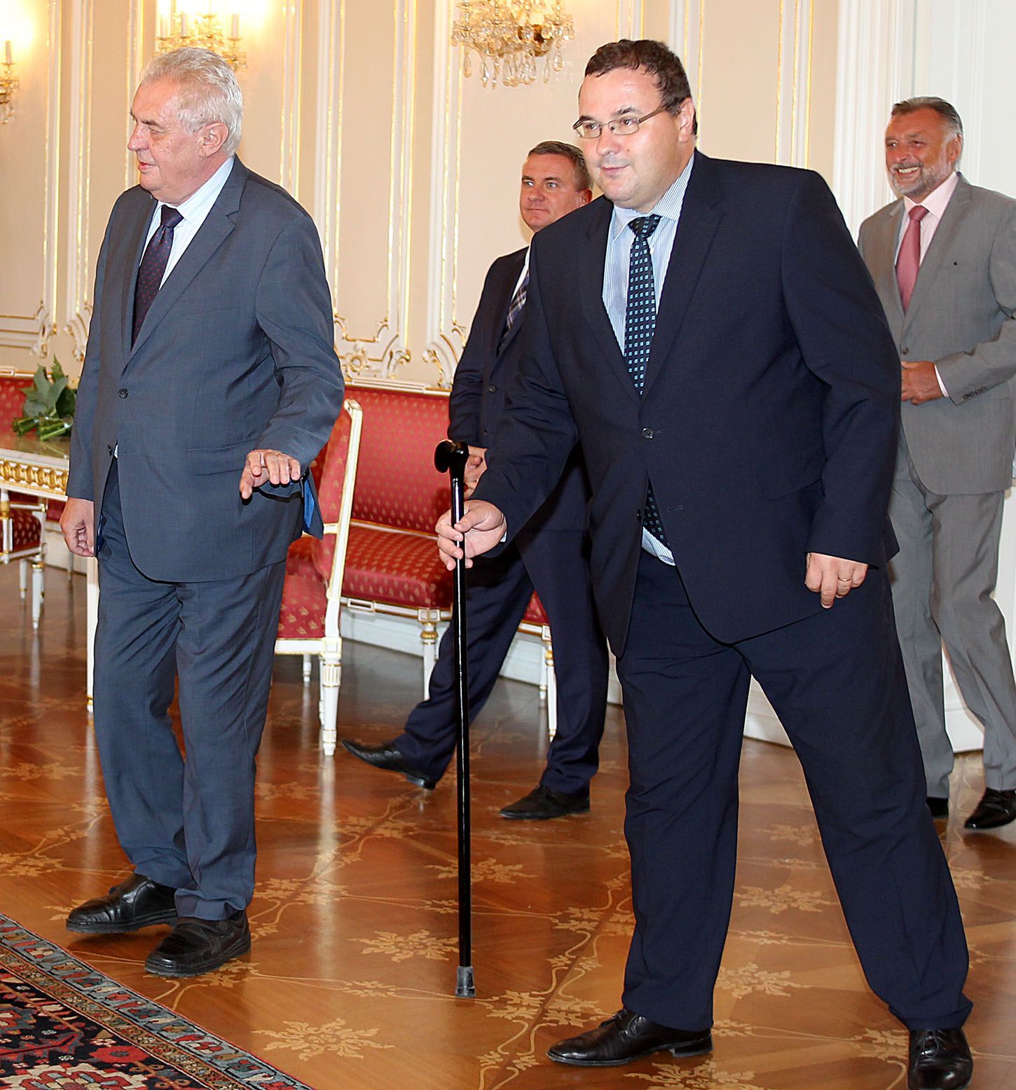 Petr Kvitová u prezidenta Miloše Zemana (Jindřich Forejt)