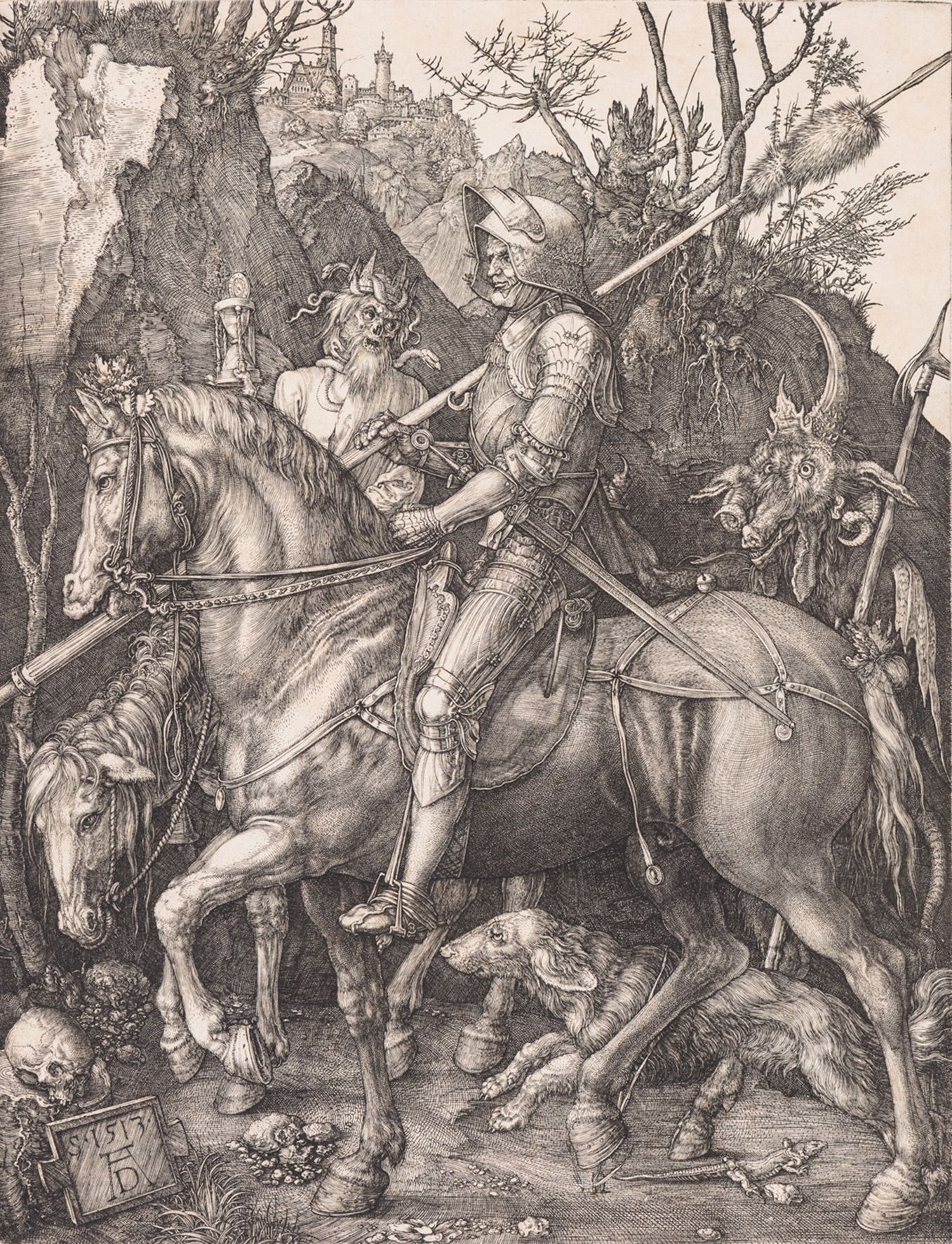 Albrecht Dürer (1471–1528) Rytíř, smrt a ďábel 1513