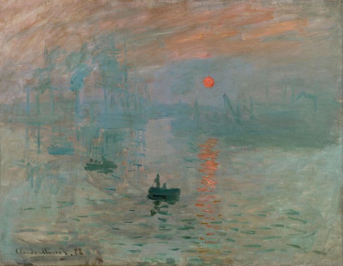 Pojem impresionismus je odvozen od obrazu nazvaného Imprese, východ slunce, který Claude Monet namaloval roku 1872.