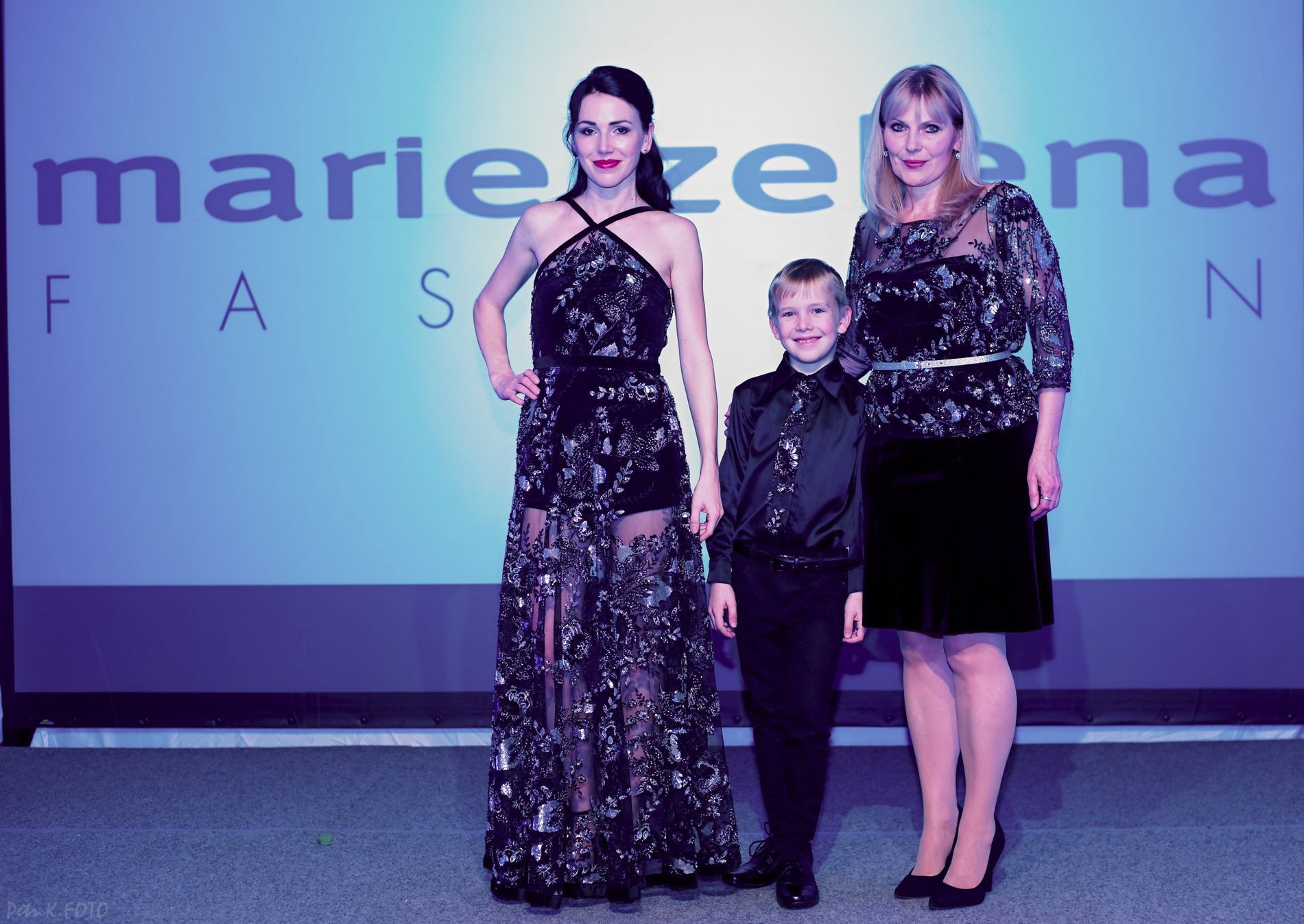 Marie Zelená se svou dcerou Martinou a jejím synem Tomášem, který už uvádí své první módní přehlídky.