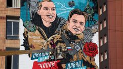 Donětsk, mural, Rudá armáda
