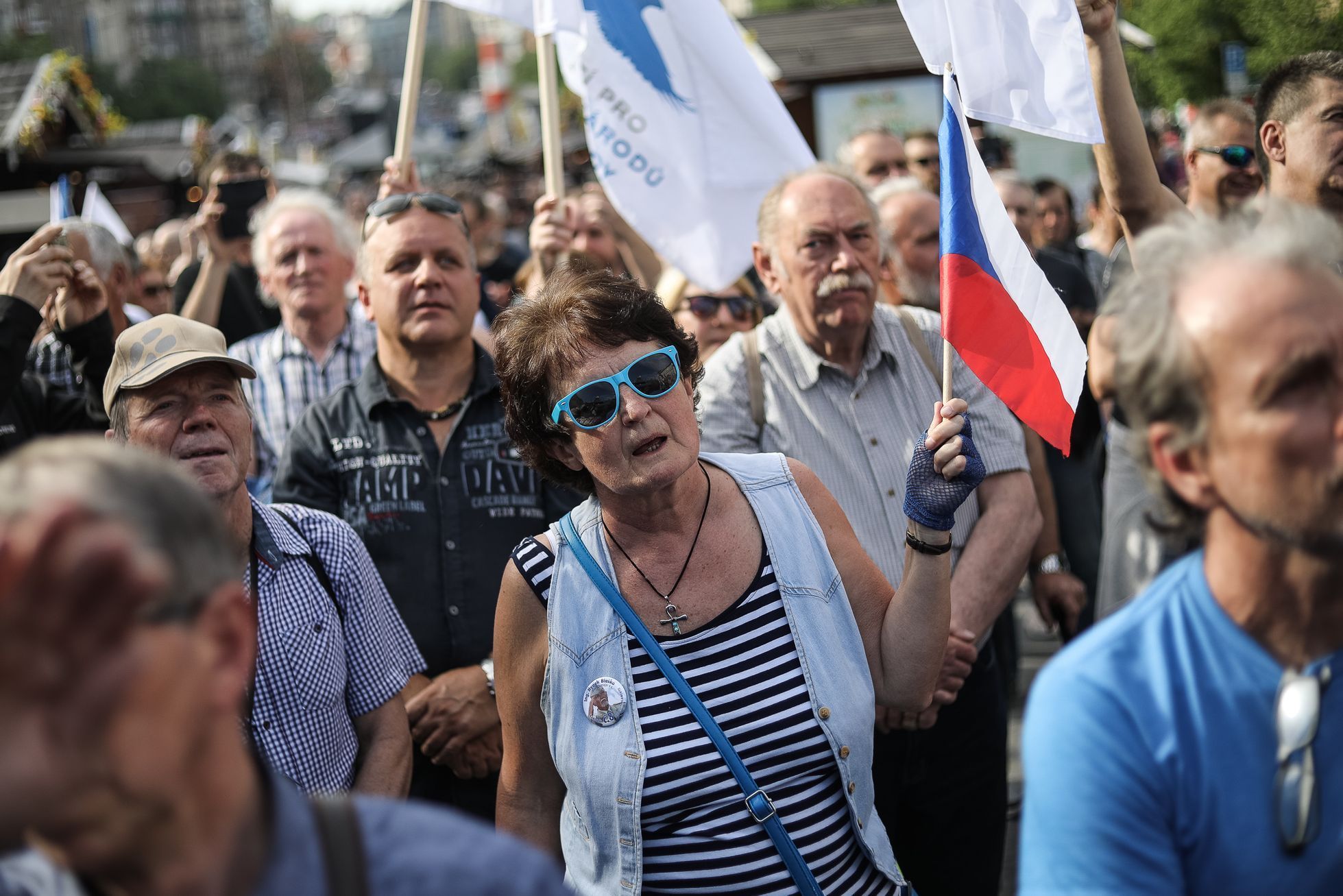 Demonstrace nacionalistů a SPD a jejich odpůrců, Václavské náměstí