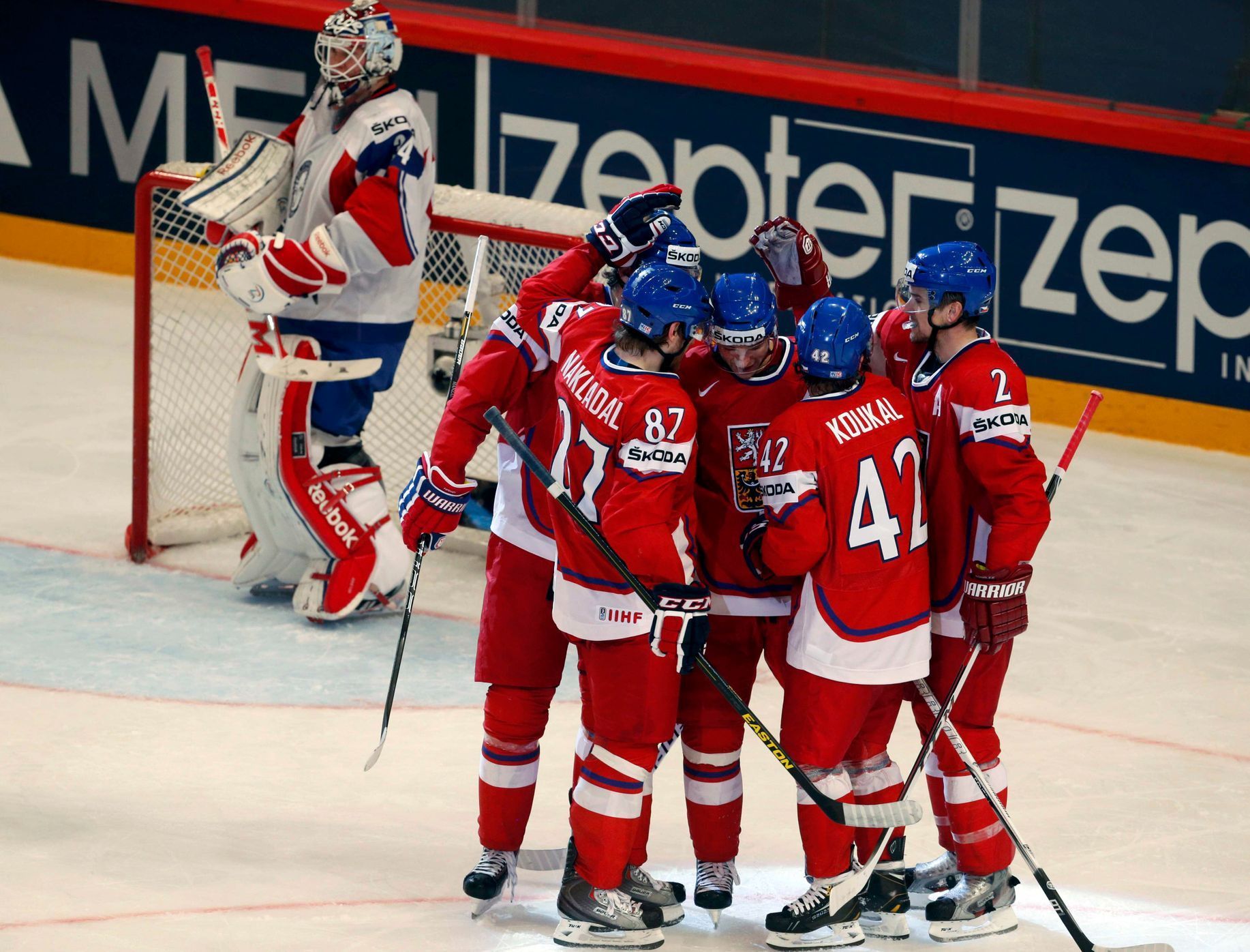 Hokej, MS 2013: Česko - Norsko: česká radost