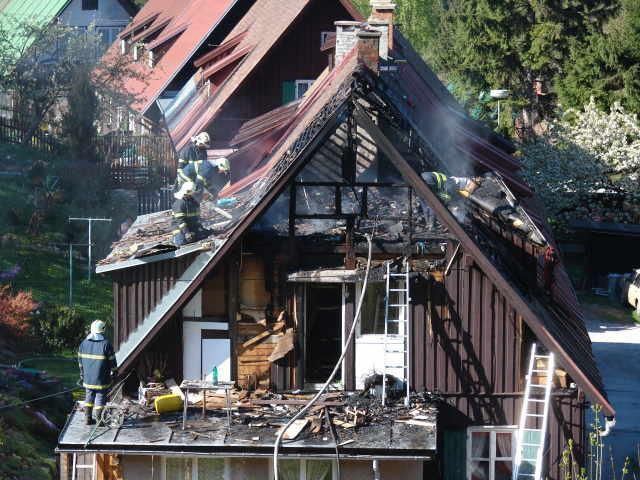 Požár domu v Herlíkovicích