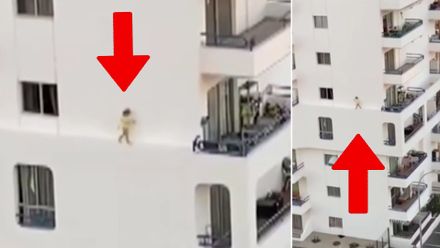 Dítě se procházelo po okenní římse 10 metrů nad zemí. Rodiče zapomněli zavřít balkon
