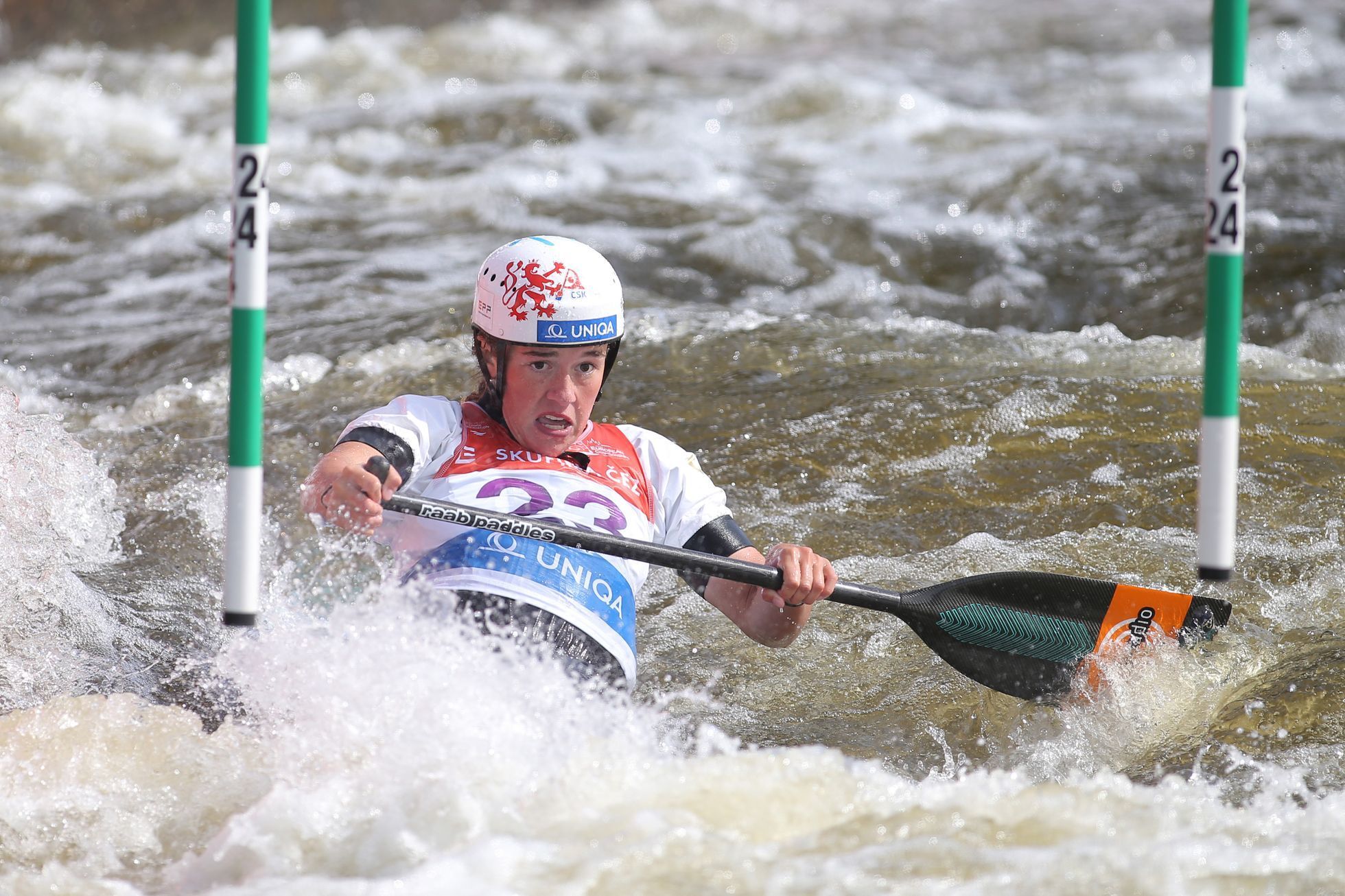 Tereza Kneblová v ME ve vodním slalomu v Praze-Troji 2020