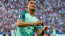 Euro 2016, Portugalsko-Maďarsko: Cristiano Ronaldo slaví gól