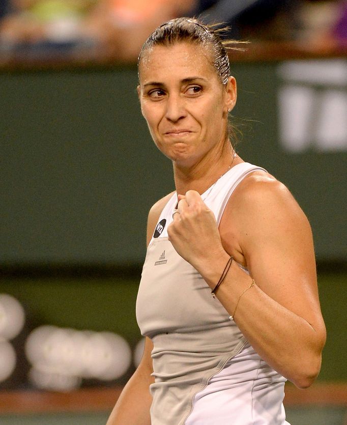 Flavia Pennettaová na turnaji v Indian Wells 2015