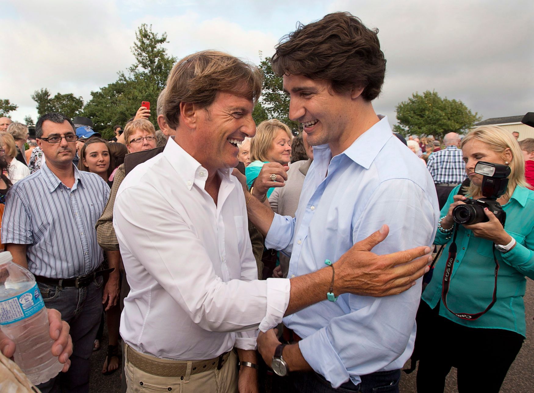 Stephen Bronfman a Justin Trudeau