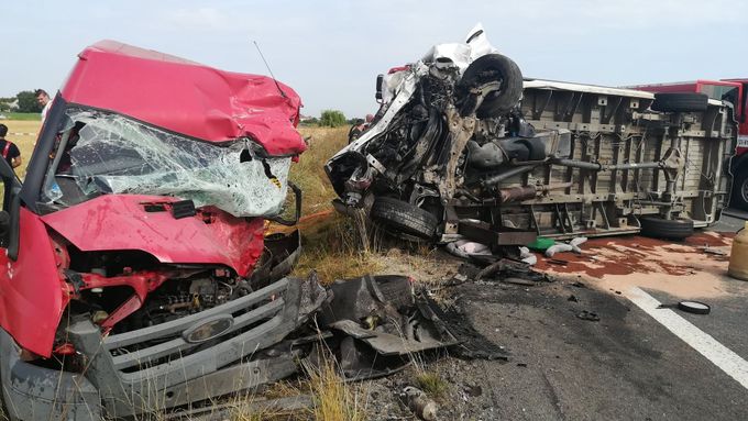 Dopravní nehoda u Medlešic na Chrudimsku
