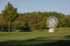 Autor Martin Janda tíhne k základním geometrickým tvarům. V hostivařské monumentální plastice využívá kruhy, jejichž shluk vytváří jakýsi geometrický strom.