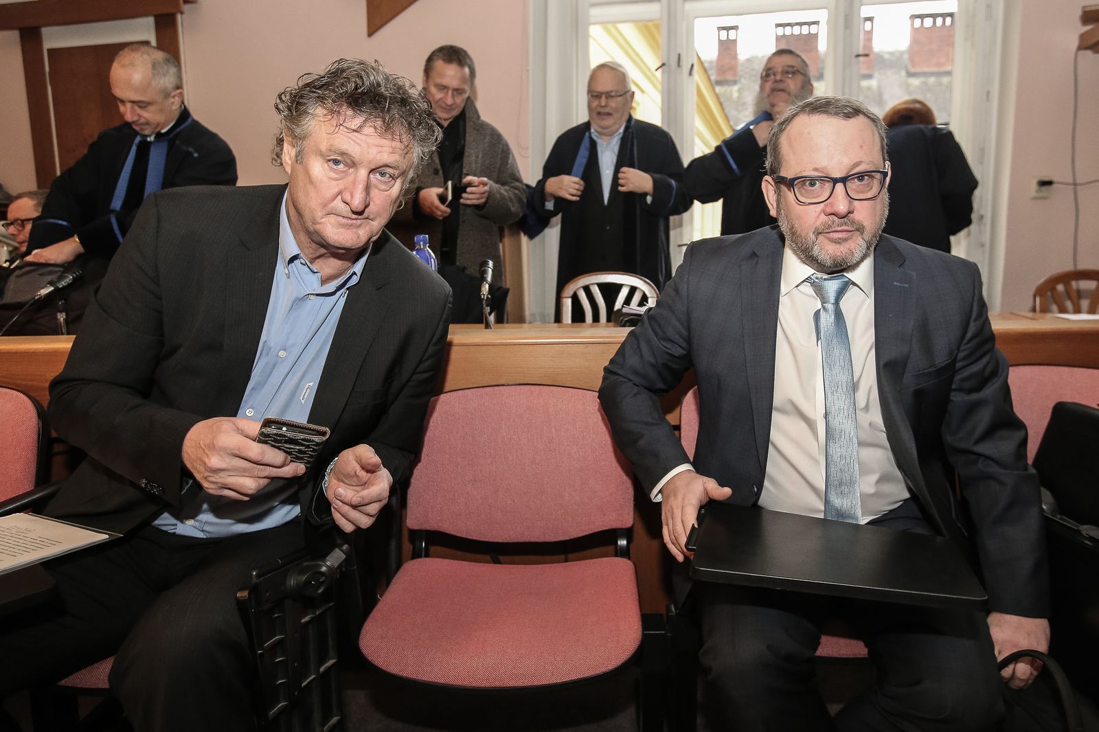 Soud kauzy Mostecká uhelná - exmanažer Jiří Diviš (vlevo), Petr Kraus