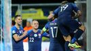 Soccer Football - Euro 2020 Qualifier - Group E - Croatia v Slovakia - HNK Rijeka Stadium, Rijeka, Croatia - November 16, 2019  Slovakia's Robert Bozenik celebrates scori