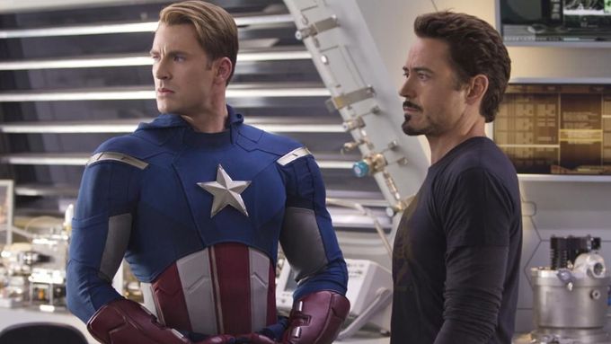Captain America a Iron-Man ve filmu Avengers