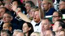 Britain's Prince Harry in the stands