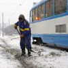 Ostrava pod sněhem - výhybkář 1