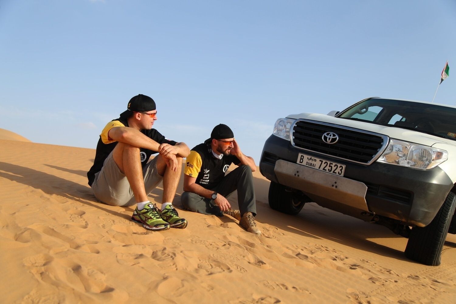 Martin Prokop a Tomáš Vrátný při testech před Rallye Dakar 2016
