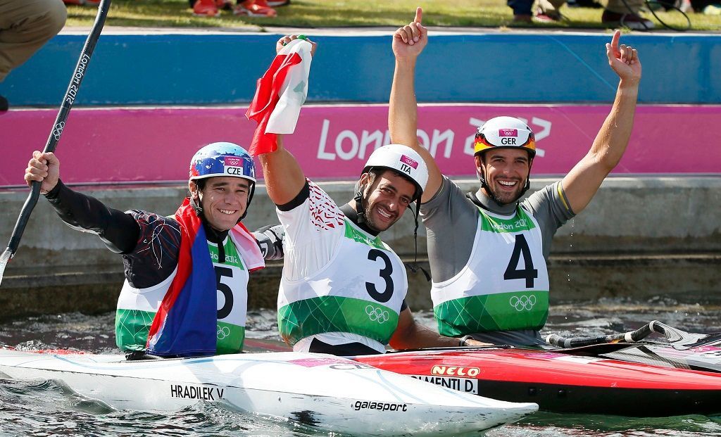 Hradilek, Molmenti, Aigner, finále kajakářů na olympiádě v Londýně 2012