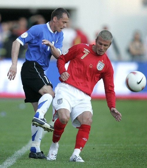 Estonsko - Anglie: Beckham, Terehhov