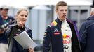 Red Bull Formula One driver Daniil Kvyat of Russia arrives for a photo session before the Australia Formula One Grand Prix, at Melbourne's Albert Park Track, March 12, 20