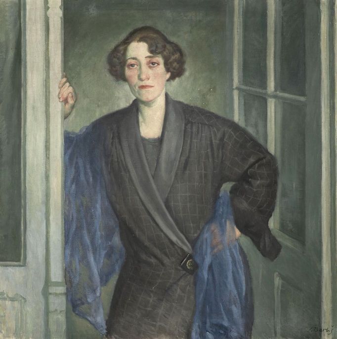 Břetislav Bartoš: Portrét malířky Marie Parmové, 1924.