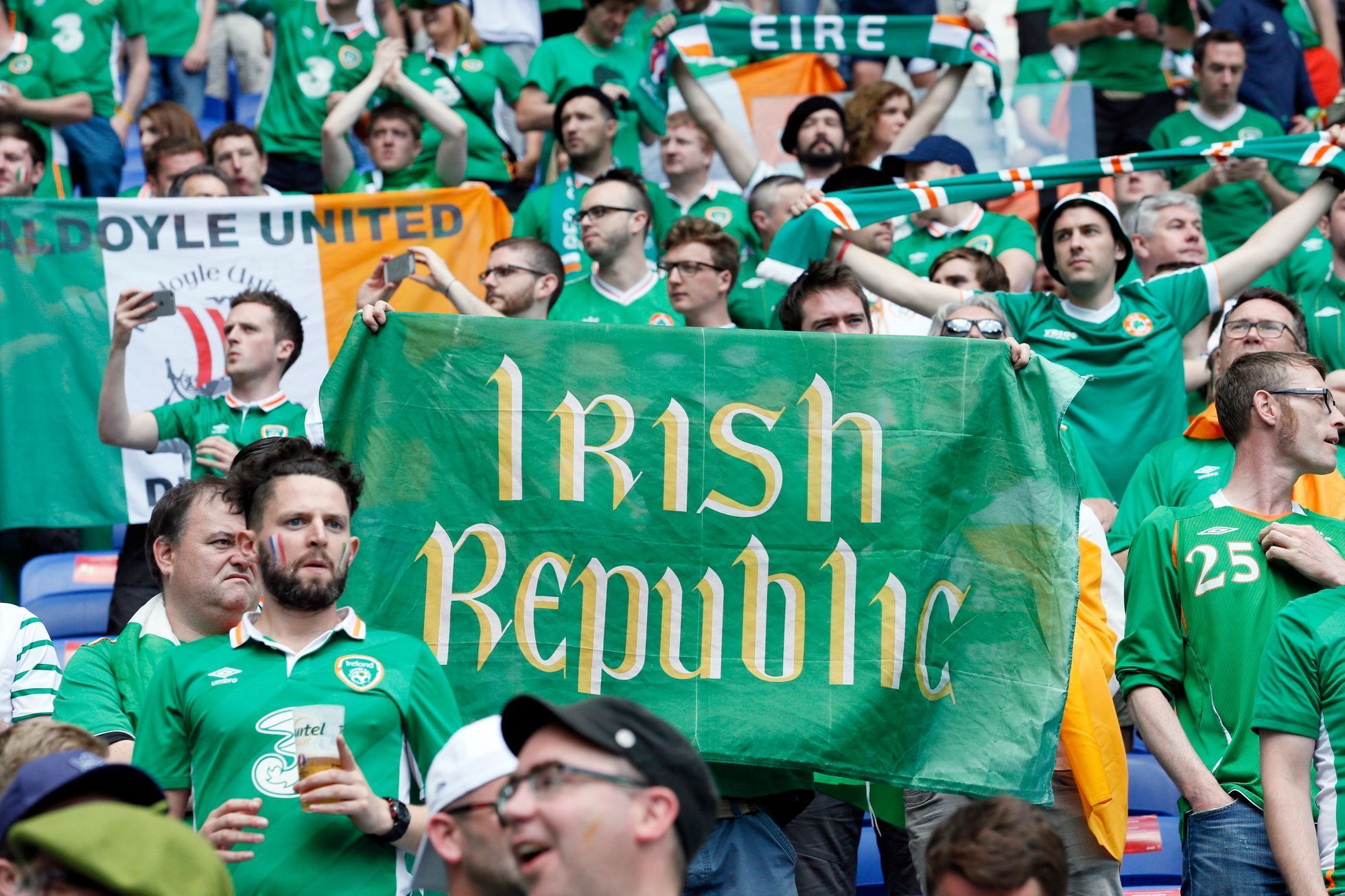 Euro 2016, Francie-Irsko: irští fanoušcí