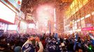 Příchod nového roku na newyorském Times Square