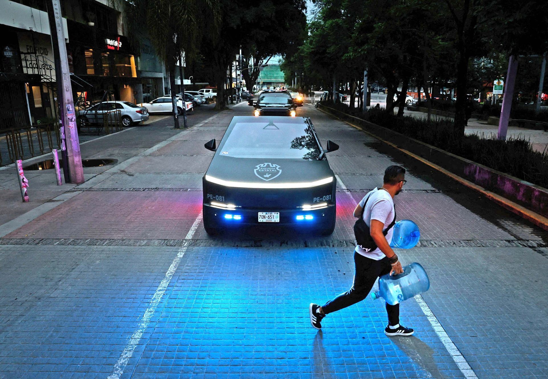 Mexiko, policie, Cybertruck, Tesla