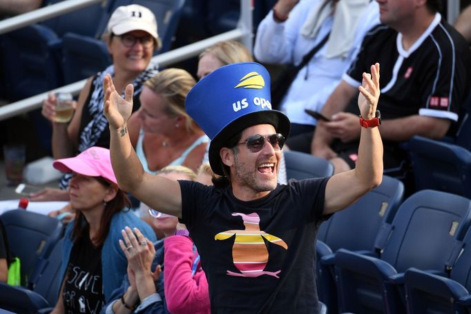 Fanoušek na US Open 2019