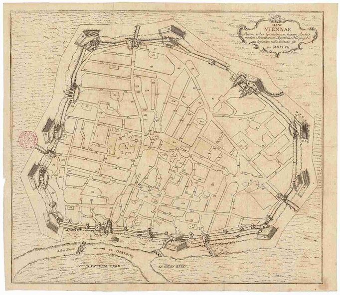 Nejstarší datovaná mapka je plánek Vídně od A. Hirschvogela z roku 1547.