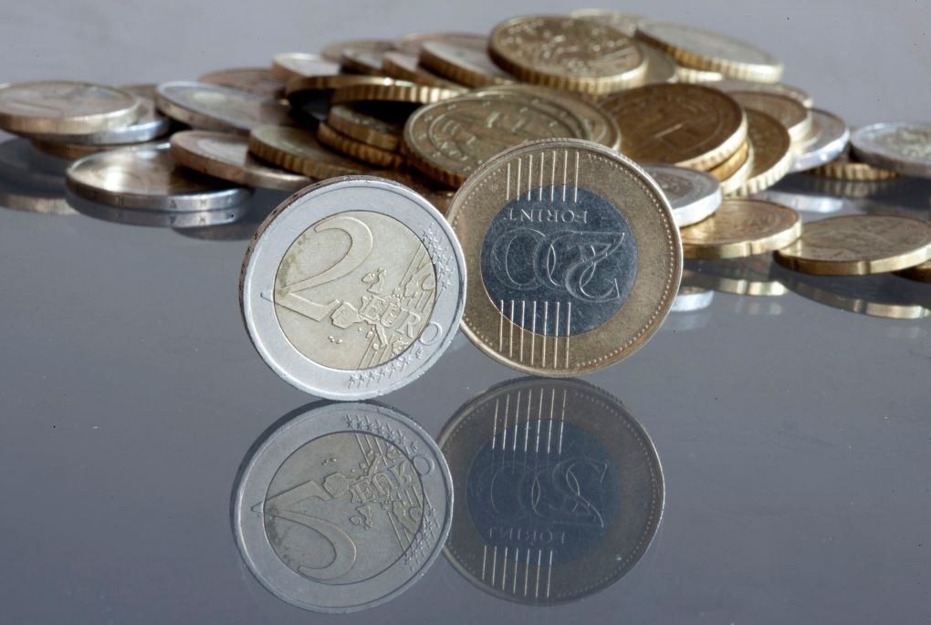 Forint, euro, Maďarsko