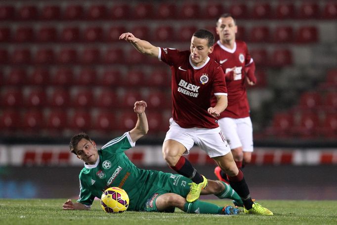 SL, Sparta-Příbram:  Herolind Shala - Martin Krameš