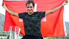 Roger Federer slaví titul v Indian Wells