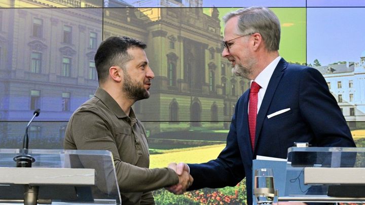 Pokud Rusko znovu zaútočí, Česko bude do 24 hodin jednat, podepsali Fiala a Zelenskyj; Zdroj foto: ČTK